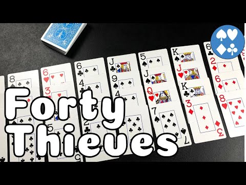 How to Play Forty Thieves: A PUZZLY Solitaire Game With PLAYTHROUGH!