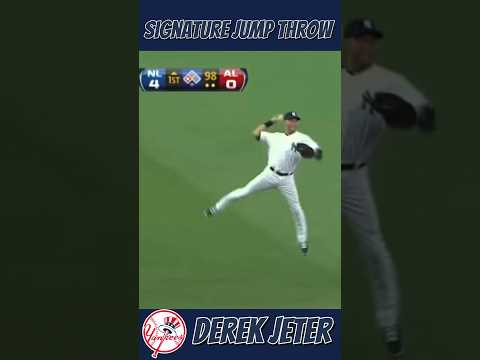 Yankees Derek Jeter Makes Signature Jump Throw at 2012 #MLB All-Star Game #baseball