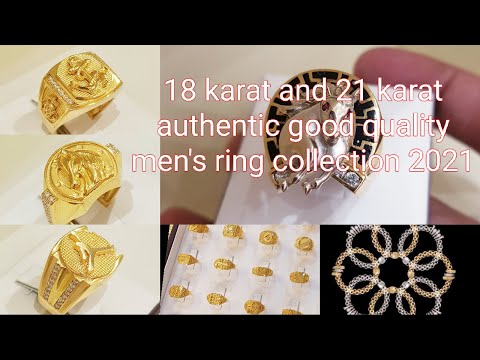 18 & 21 KARAT QUALITY MENS RING 2021 COLLECTION