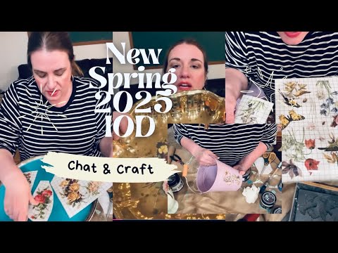 New Iron Orchid Designs 2025 Spring Release! Spring Thrift Flips-Having Fun Chatting and Crafting