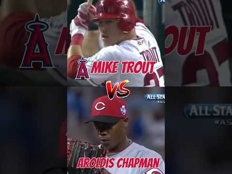 100 MPH Aroldis Chapman VS Angels Mike Trout 2012 #MLB All-Star Game #baseball