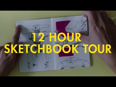 The 12 Hour Sketchbook - FULL Sketchbook Tour