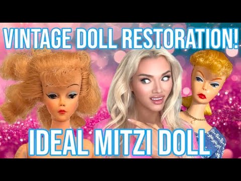 VINTAGE DOLL RESTORATION! IDEAL MITZI DOLL! A BARBIE CLONE? HOW TO RESTORE YOUR VINTAGE DOLL!