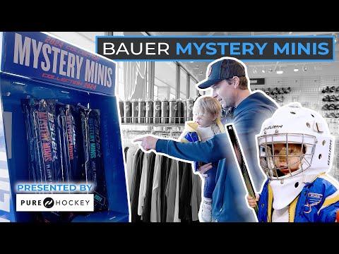 Taking Junior to Pure Hockey to open up some Bauer Mystery Minis! 🏒