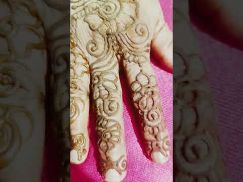 🥀💕Backhand mehndi design simple arabic | latest mehndi designs |easy mehandi design🌿🌷 |#shorts