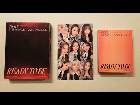 TWICE 5th World Tour "Ready to Be" in Seoul Blu-Ray and DVD Unboxing