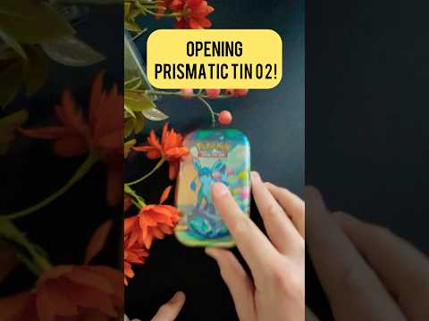 Prismatic Evolution mini tin opening -  #pokemoncards #pokemontcg