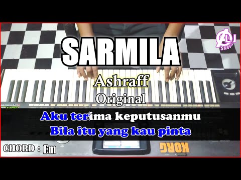 SARMILA - Ashraff | Karaoke Dangdut Korg Pa3x (Chord&Lirik) Nada cowok