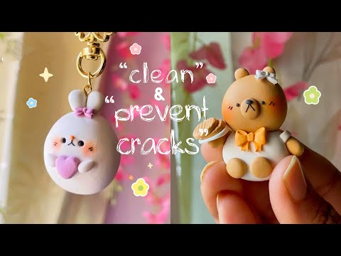 ✨How to Keep Cold Porcelain Clay *CLEAN & SMOOTH* (prevent cracks)🌷