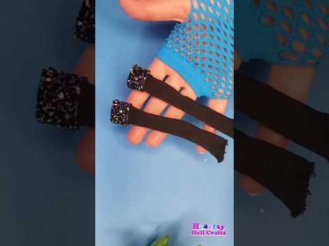 🖤 Fashionable Boots 👢for Barbie from a sock 😍 Easy DIY shoes, Doll Fashion Hacks, Creative Ideas💡