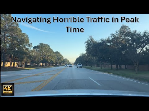 Stuck In Houston’s Rush hour: Navigating Horrible traffic in Peak time | Drive time #traffic #texas