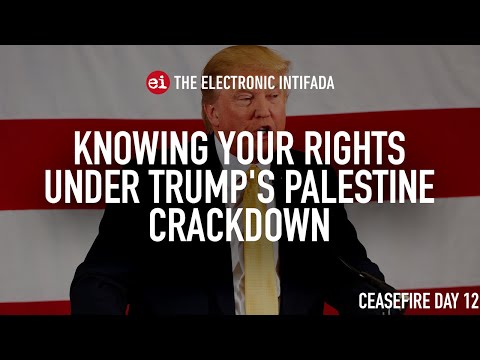 Knowing your rights under Trump's Palestine crackdown, with Abed A. Ayoub