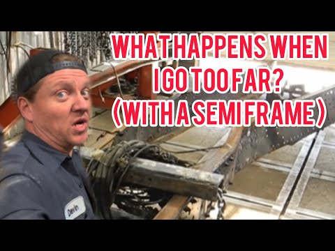 WHAT HAPPENS WHEN I GO TOO FARRR! ￼( How to fix a semi frame by a professional)