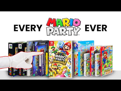 Unboxing Every Mario Party Ever + Super Mario Party Jamboree (1998-2024 )