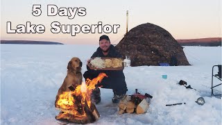 Michigan Winter Camping & Ice Fishing Adventure