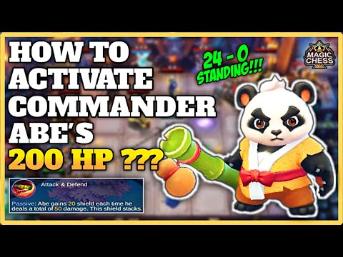 MAGIC CHESS 101 : HOW TO ACTIVATE COMMANDER ABE'S 200 HP? | MLBB