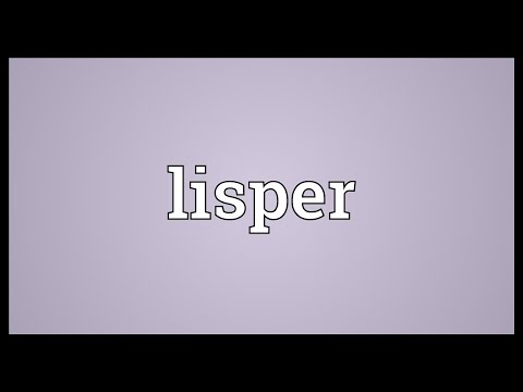 Lisper Meaning