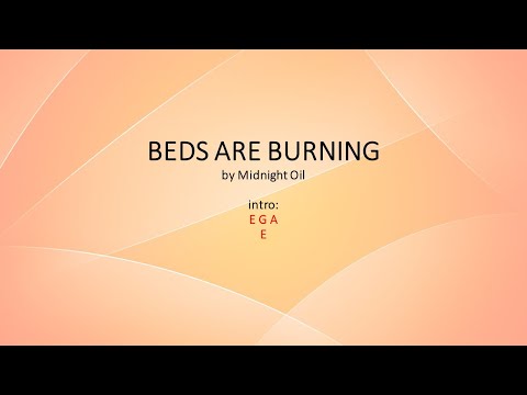 Beds Are Burning by Midnight Oil - Easy acoustic chords and lyrics