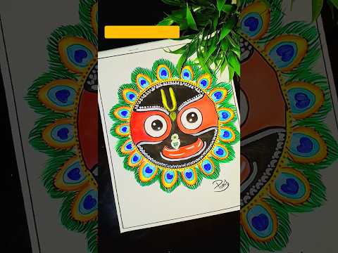 Lord Jagannath ji drawing 😍🥰 || jagannath ji drawing ❤️ || #shorts #viral #drawing