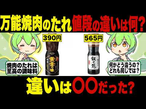 知ってた？焼肉のたれの違いや選び方を知ろう！【ずんだもん＆ゆっくり解説】