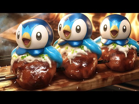 【ポケモン】【非公式】ポッチャマにチキン南蛮を作らせたらカオスすぎた…