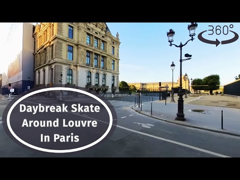 #360° Virtual Travel - Inline Skating Around The Louvre In Paris