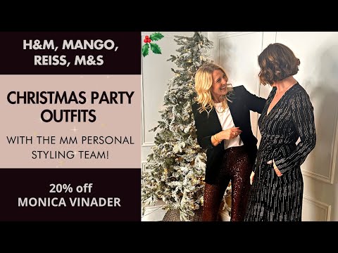 Christmas Party Outfits with The MM Styling Team.5 Different Body Shapes. 20% off Monica Vinader