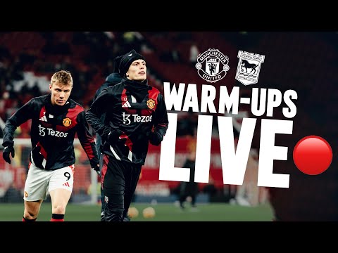 Man Utd v Ipswich | LIVE MUTV Pre-Match Warm-Ups 💪