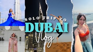 MY SOLO TRIP TO DUBAI | exploring, burj khalifa, making friends, 10 day trip!