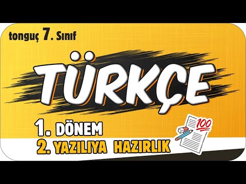 7.Sınıf Türkçe 1.Dönem 2.Yazılıya Hazırlık 📑 #2025