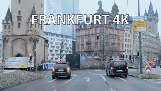 Frankfurt 4K - Driving Downtown - Morning Drive - Germany