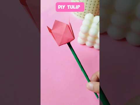 DIY paper tulip #diy #craft #diycrafts #diyideas #shorts