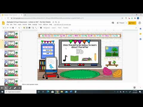 Virtual Classroom Alphabet Edition Tutorial