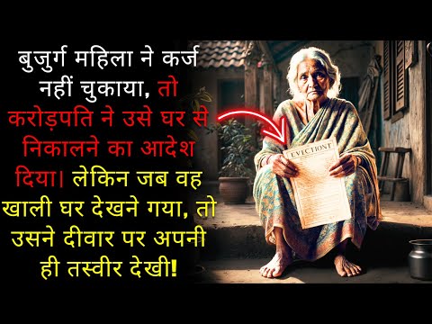 बुजुर्ग महिला ने कर्ज नहीं चुकाया, तो करोड़पति ने उसे घर से निकालने का आदेश दिया। लेकिन जब वह खाली..