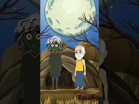 आलसी भूत। aalsi bhoot ।#newhorrorshort #cartoonstoryshort #animationhindishorts