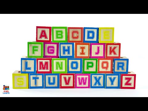 Kids Learn to Spell with ABC Blocks! Best Educational Toddler Toy Learning Video