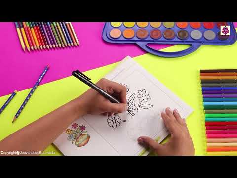 Still Life Flower Pot | Step by Step Drawing Book 3 | Periwinkle