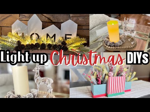 DIY Christmas | Light up Christmas DIYs | Dollar Tree DIYs