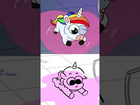 BABY UNICORN! 🦄 Side by Side | (Animation Meme) #boyanddragon #shorts