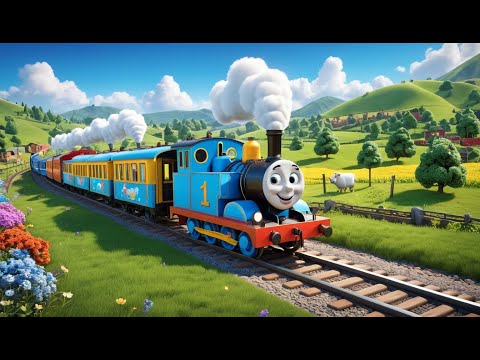 The Train on the Track Goes Choo, Choo Rhyme Song | Popular Nursery Rhyme | Educational Kids Songs