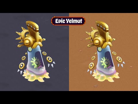 Epic Yelmut in My Singing Monsters - Amber & Light Island (Design and animations)