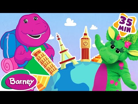 Travel with Barney | Travel Around The World with Barney the Dinosaur | 9 Story Kids