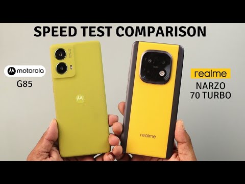 Realme Narzo 70 Turbo vs Motorola G85 Speed Test || Best One 🤔