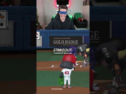 Playing baseball blindfolded