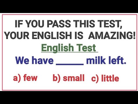 English Grammar Test ✍️ If you pass test, your English is amazing!