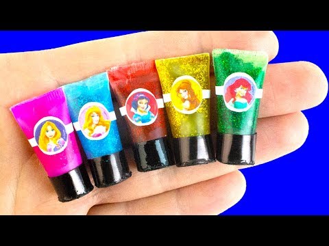 20 DIY Miniature Disney Princess Hacks and Crafts ~ Shower Gels, Backpack, Shoes...and more!