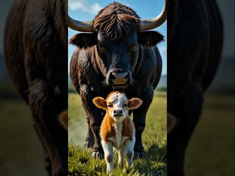 Beautiful story of Cow 🐄 and bull 🐂 #ytshorts #shortsfeed #animals #shorts @aivideoto