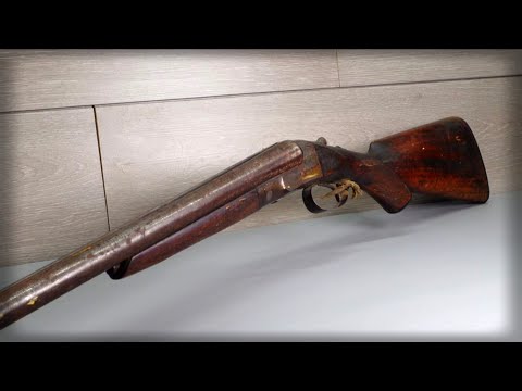 Restoring Old 1908 Hopkins & Allen Double barrel shotgun, #restoration #antiqueguns