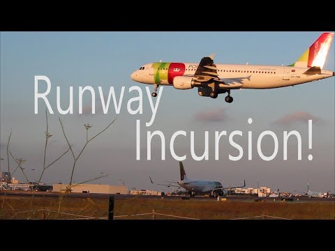 Runway incursion at Lisbon Airport