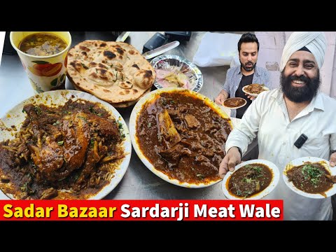 Sadar Bazaar Sardarji Meat Wale | Sardarji Da Desi Ghee Keema Mutton, Chicken Curry Rice, Meat Soup